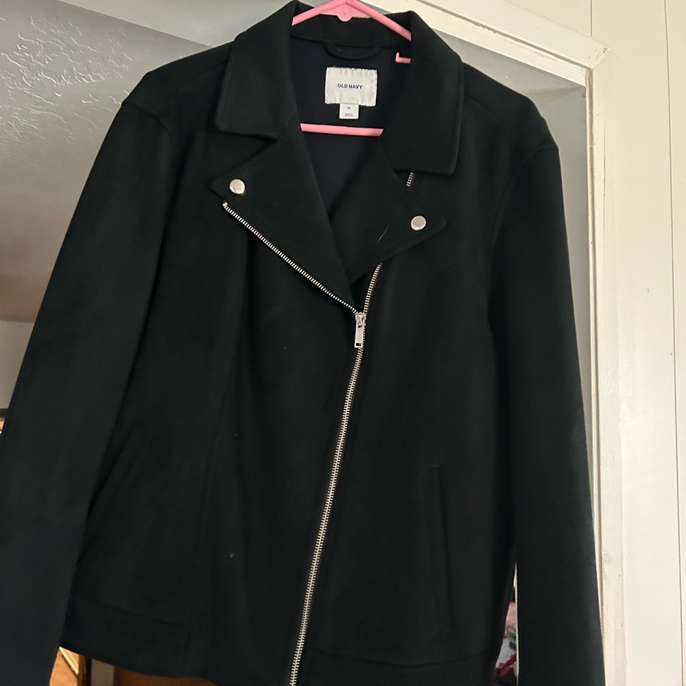 Old Navy Black Leather Jacket